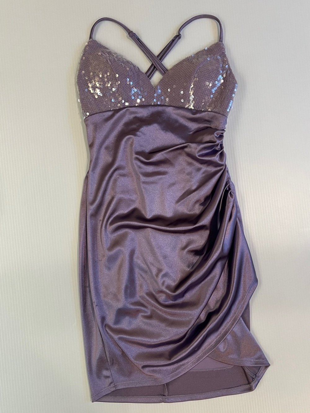 Seni & Cade Women’s Lavender Sequin Cocktail Dress in Size X-Small